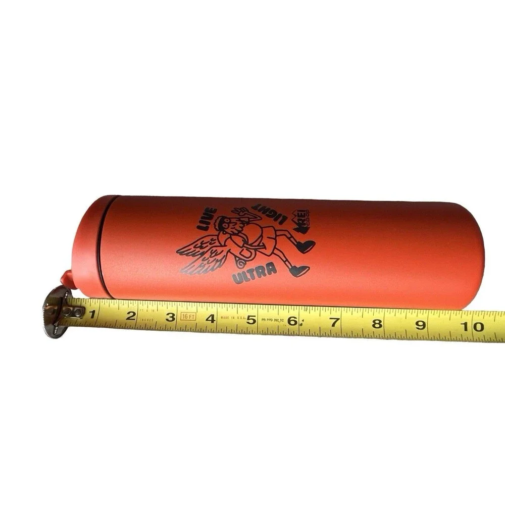 MiiR x REI Live Ultra Light Insulated Travel Mug Orange Coffee Tumbler w Lid